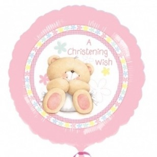 Forever Friends Baby Girl Christening Wish Balloon